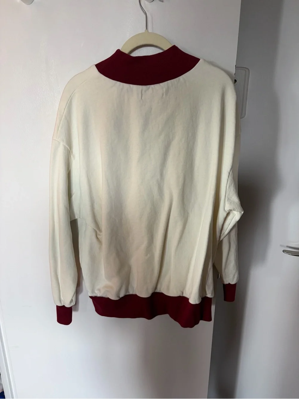 Anthropologie Crewneck Sweatshirt with Rust Trim - Women